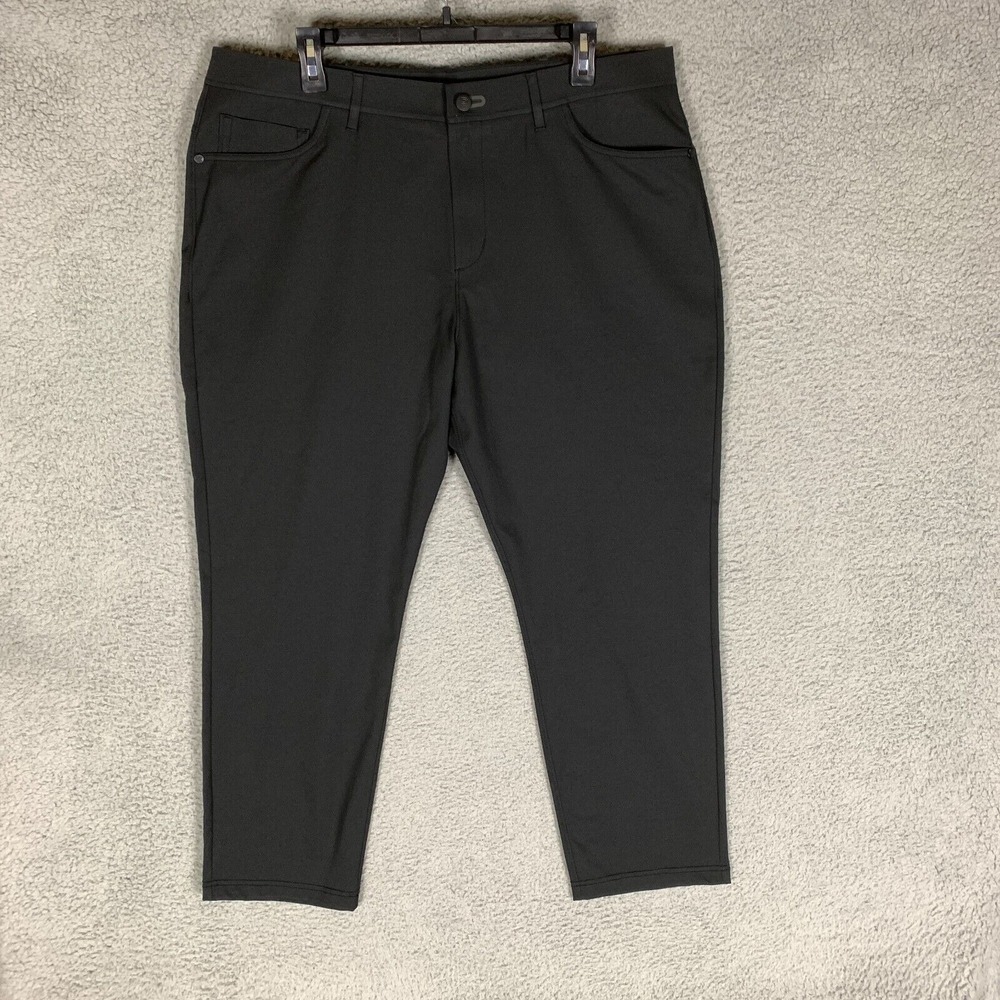 Public Rec Workday Pants Mens 38 Black Stretch Flat Front Stretch Dealmaker $128